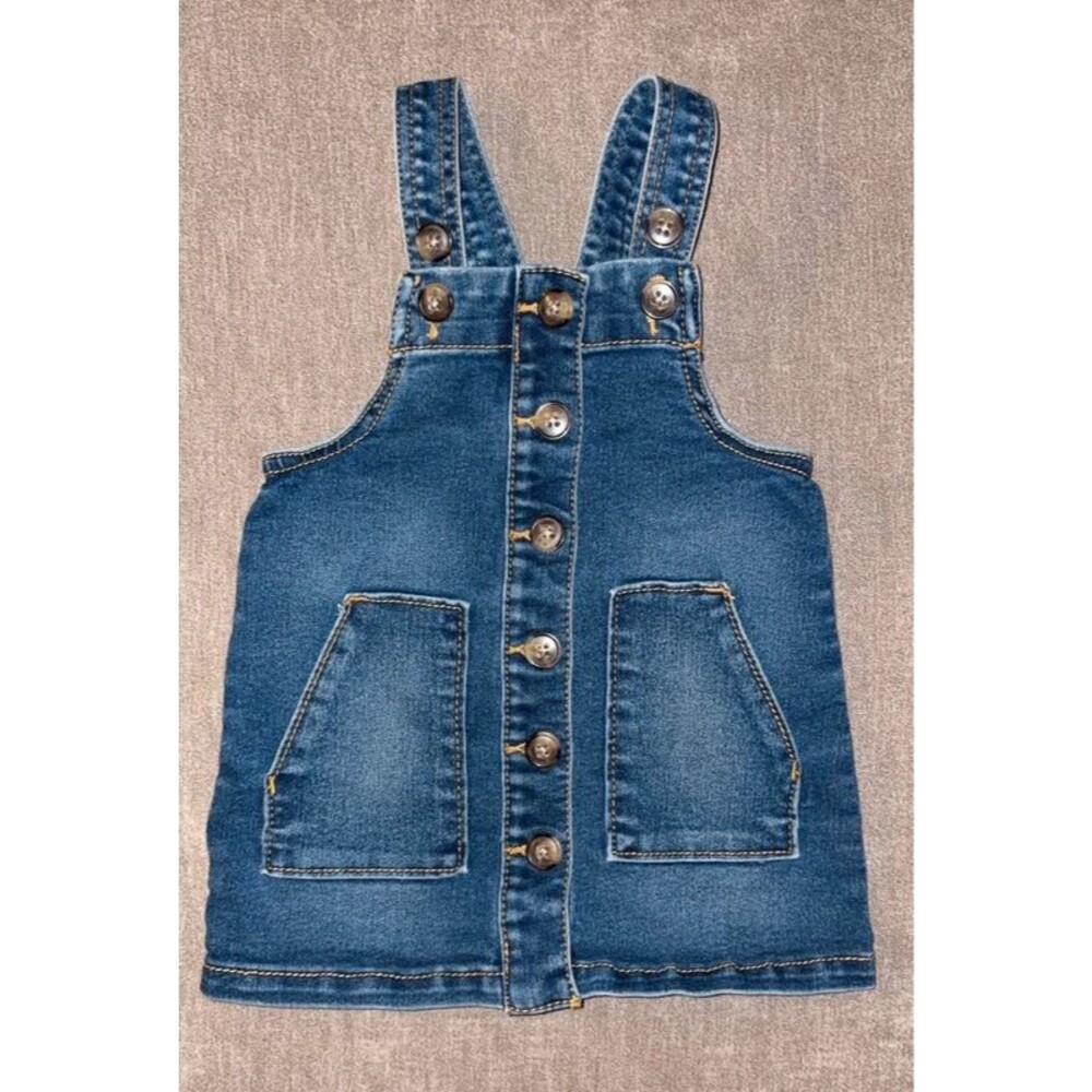 Baby Girl Blue Jean Overall Dress